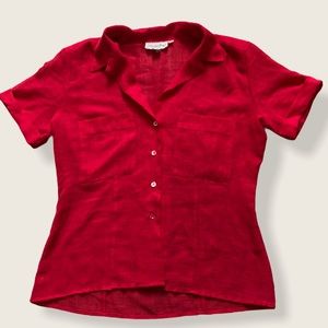 Christian Dior Blouses Vintage Women’s Button Down Shirt Pink